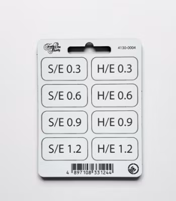 Forty One Thirty, Graduated Soft and Hard Edge - SE & HE Filter tabs 0.3 to 1.2 with velcro White