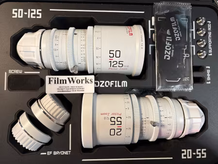 DZO PICTOR BUNDLE 50-125MM + 20-55MM T2.8 WHITE. EX Demo Price