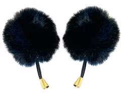 AVS Professionellt Mini-puffskyddskydd 2-pack Svart