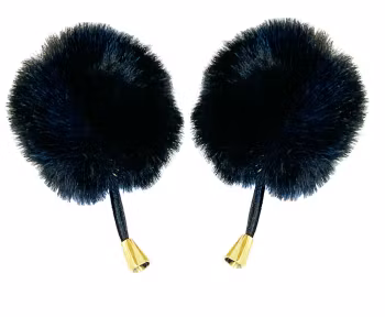 AVS Professionellt Mini-puffskyddskydd 2-pack Svart