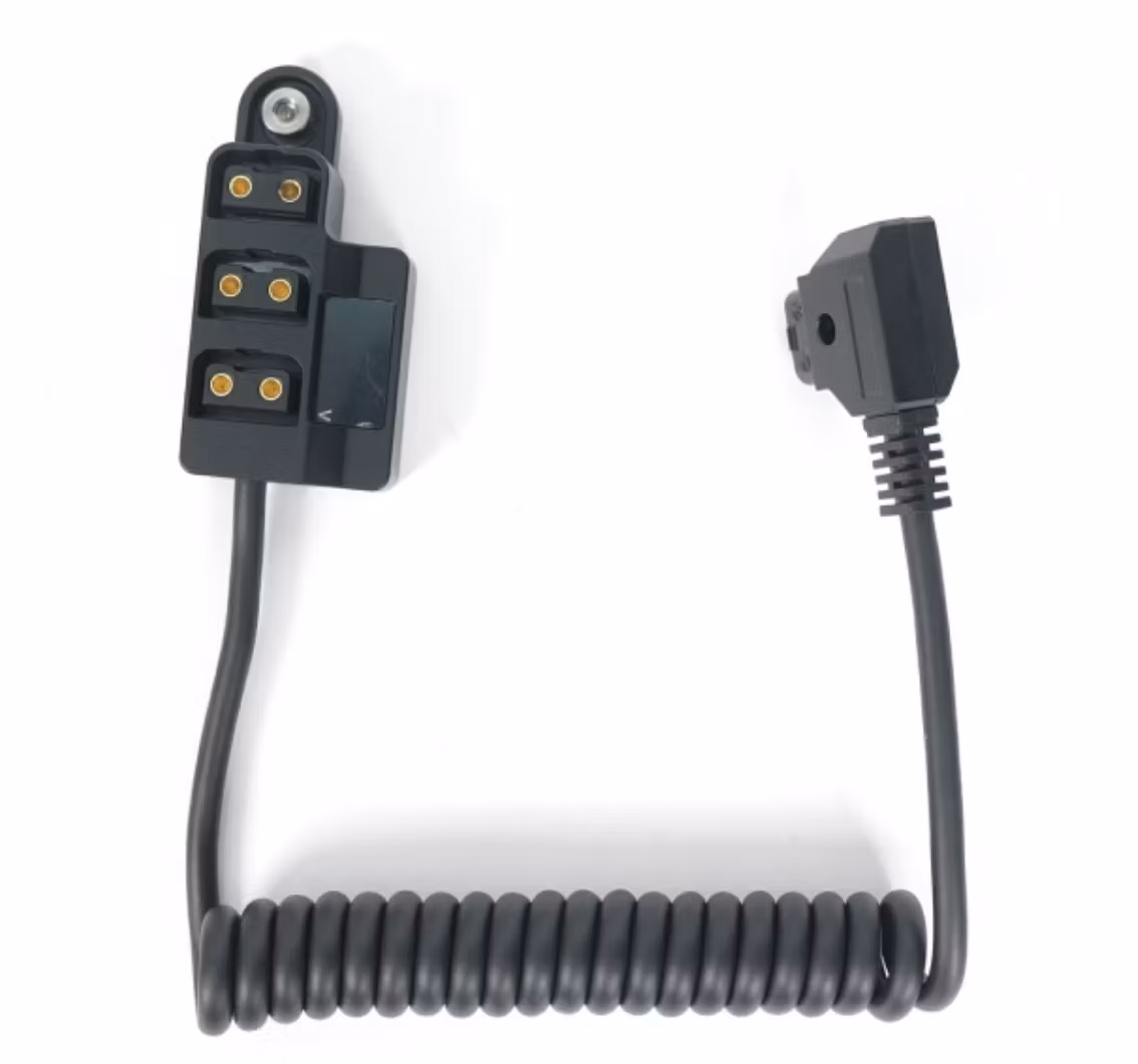 D-tap Male to 3 D-tap Female Splitter with Voltage Monitor and Screw