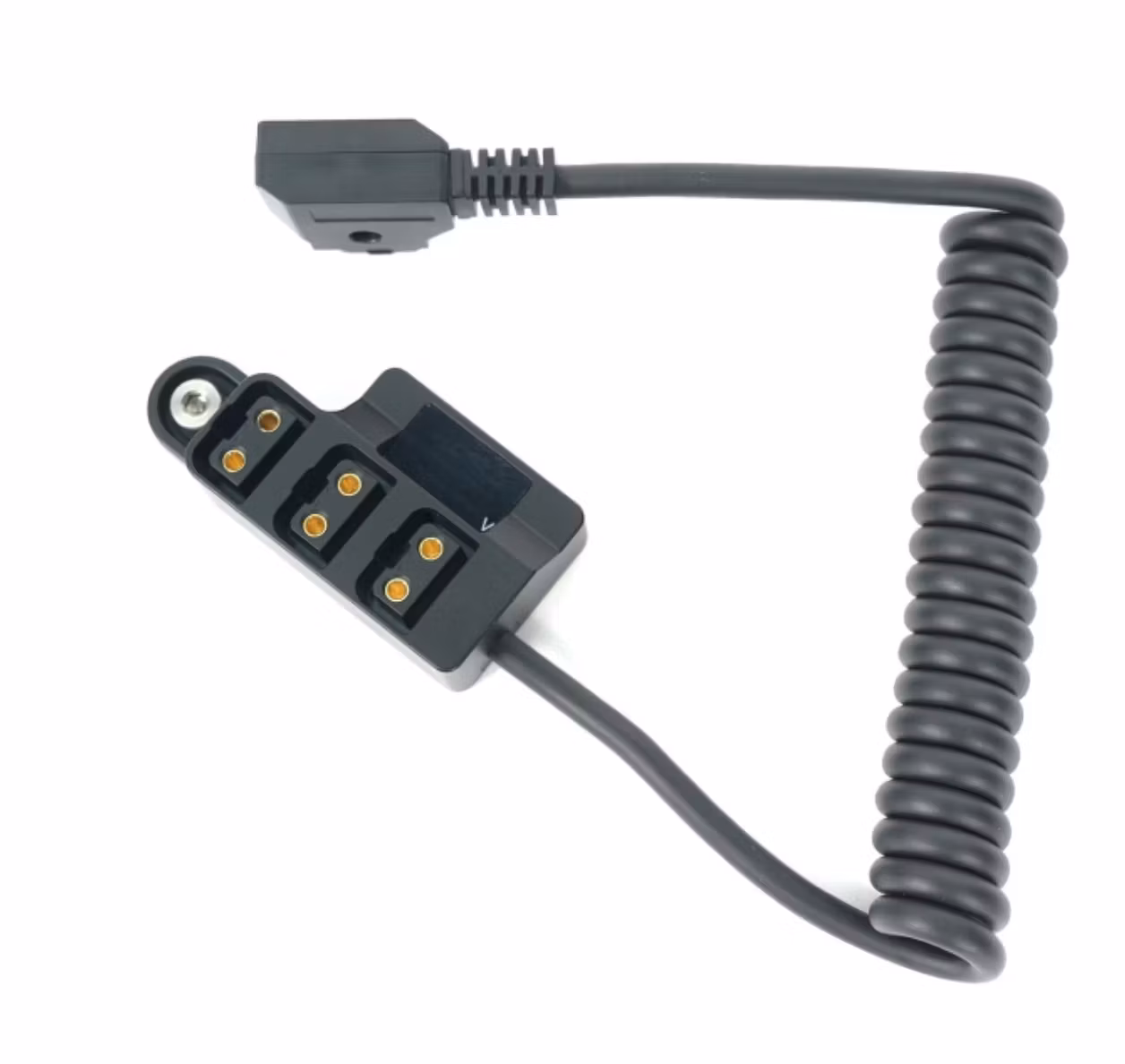 D-tap Male to 3 D-tap Female Splitter with Voltage Monitor and Screw