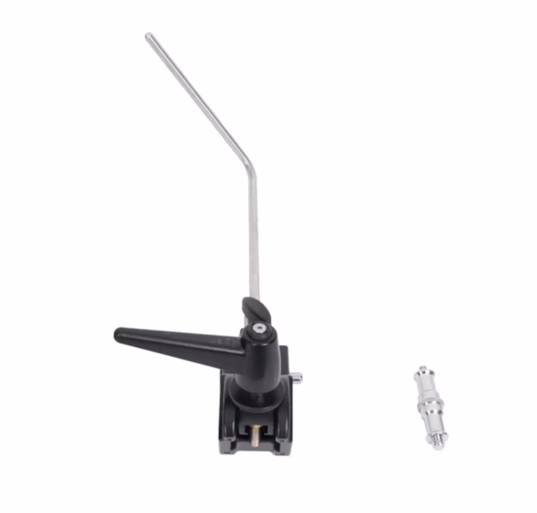 1x Universal L-Shaped Stainless Steel Hanger Hook with Super Clamp for Camera Cart