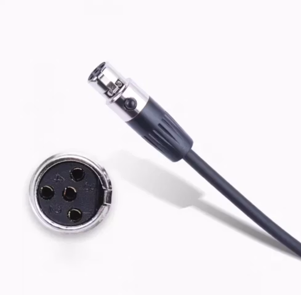 Coiled 0.5-1.5m D-Tap to Mini XLR 4 Pin Power Cable for TVLOGIC Monitor