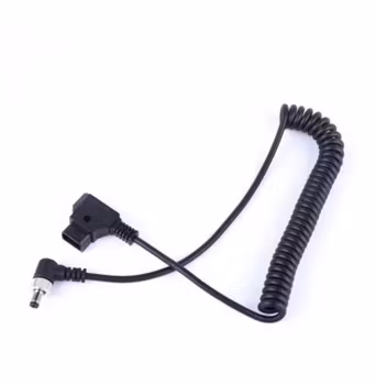 Coiled 0.5-1.5m D-Tap to DC5525 with Lock Power Cable for Atomos Monitor