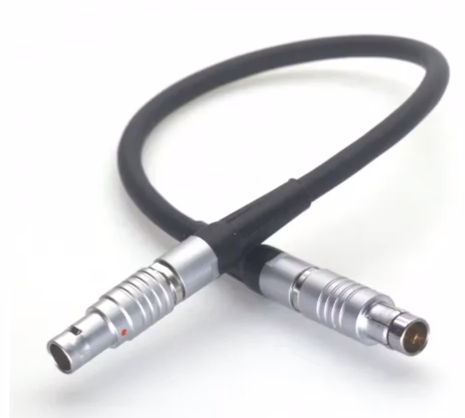 50cm 3-Pin Fischer to LEMO 2-Pin 0B Male Power Cable (19.7")
