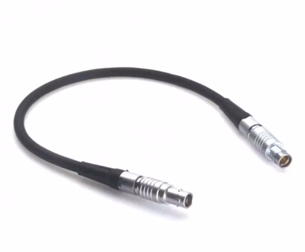 50cm 3-Pin Fischer to LEMO 2-Pin 0B Male Power Cable (19.7")