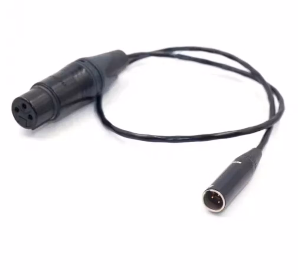 3-Pin Mini-XLR Male to XLR Female Cable for Blackmagic Pocket Cinema Camera 6K/4K (1.6')
