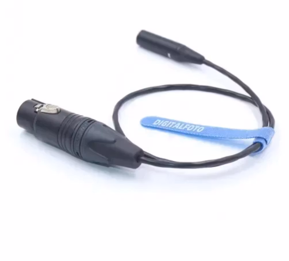 3-Pin Mini-XLR Male to XLR Female Cable for Blackmagic Pocket Cinema Camera 6K/4K (1.6')
