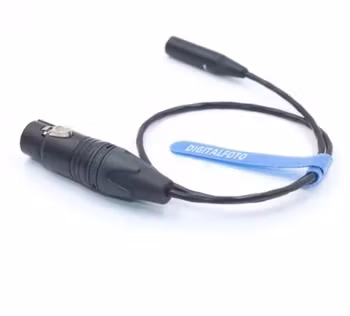 3-Pin Mini-XLR Male to XLR Female Cable for Blackmagic Pocket Cinema Camera 6K/4K (1.6')