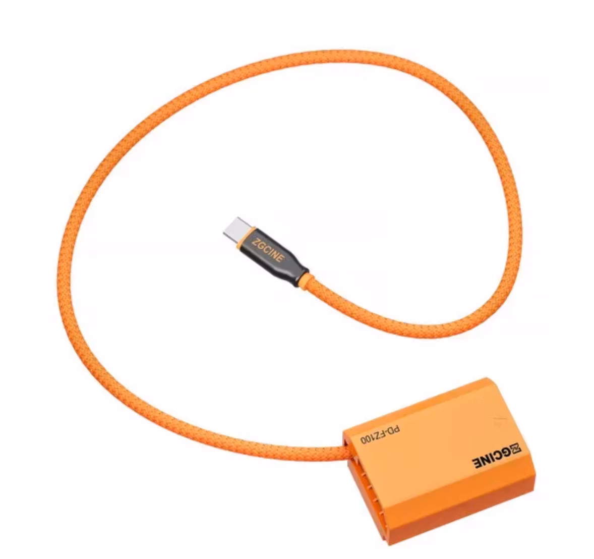 FZ100 ZGCINE USB-C PD to Sony NP-FZ100 Dummy Battery with Braided Wire (23.6")