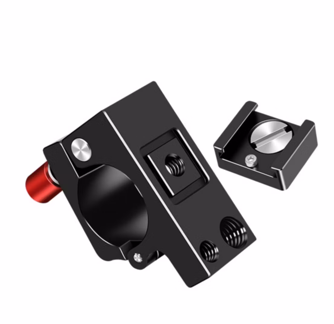 25mm Rod Clamp with Cold Shoe Mount