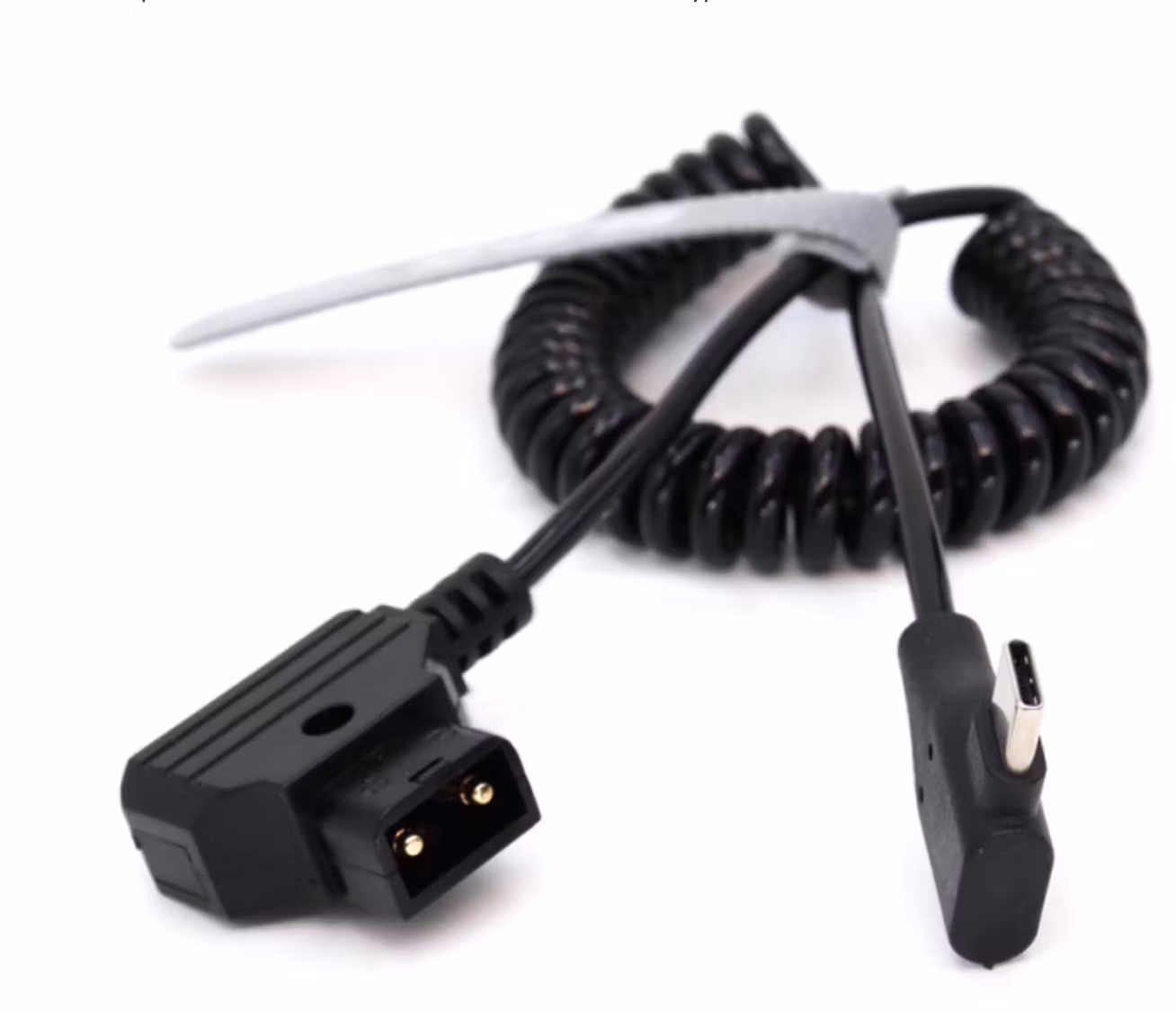 Coiled/Straight Type-C to DTAP power cable for Focus Pro/SDR，Tilta Nucleus N2