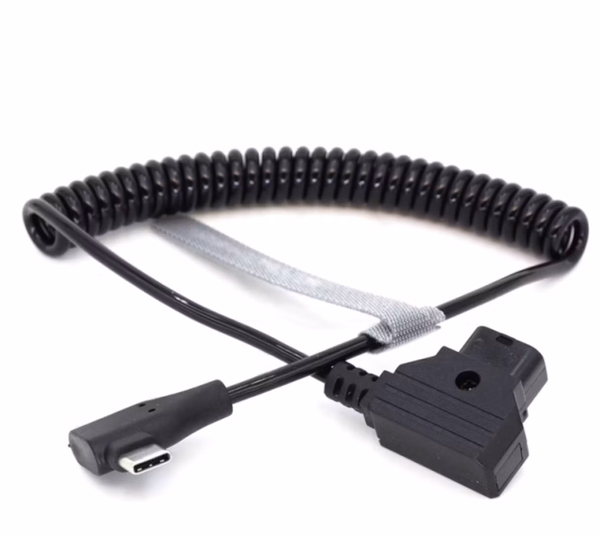 Coiled/Straight Type-C to DTAP power cable for Focus Pro/SDR，Tilta Nucleus N2
