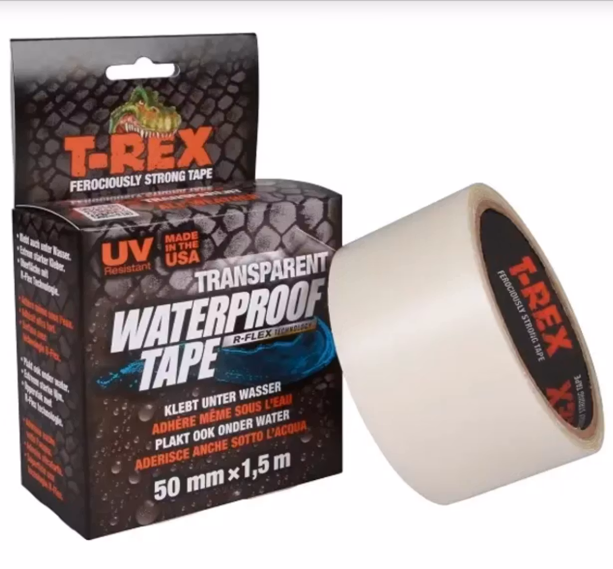 T-REX Waterproof transparent 50mm x 1,50m