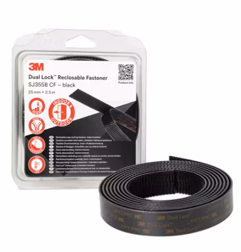Dual Lock Återförslutningsbar tejp SJ3550, 25mm X 2,5m kardborre tape