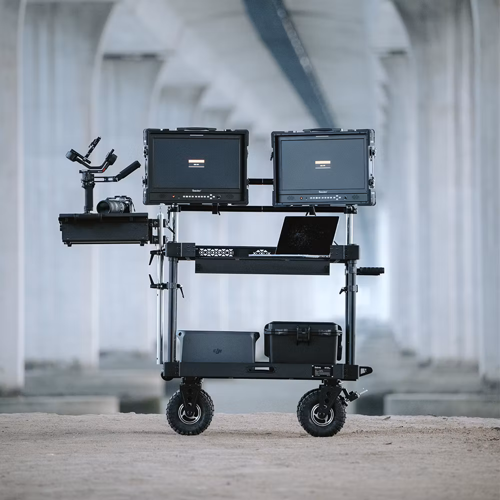 Selens Cart Workstation 40"Video Production Camera Cart DIT vagn