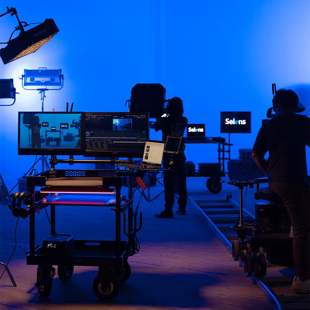 Selens Cart Workstation 30" videoproduktionskameravogn DIT-vogn