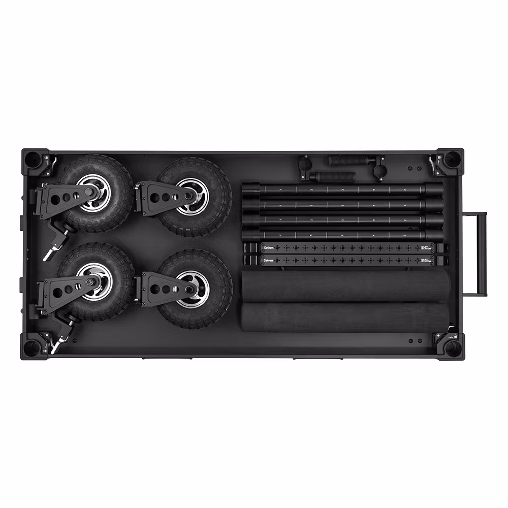 Selens Cart Workstation 55" Video Production Camera Cart DIT vagn