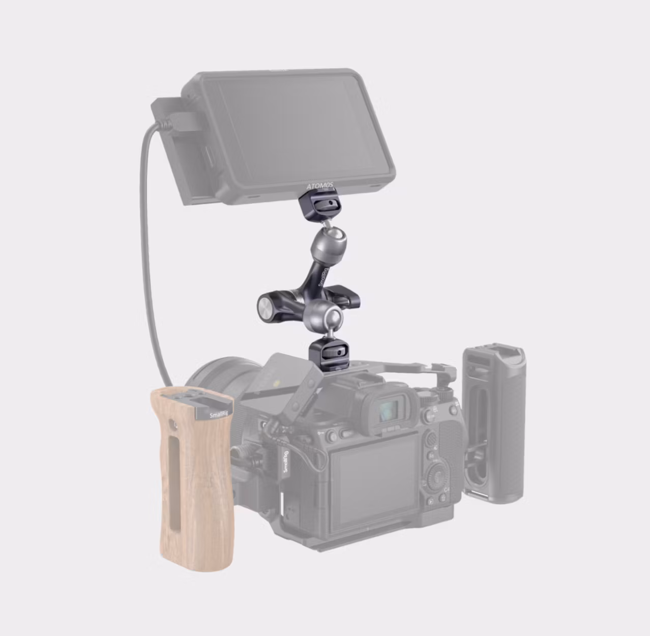 SmallRig 4899 Rosette Magic Arm (7") with ARRI Locating Screw
