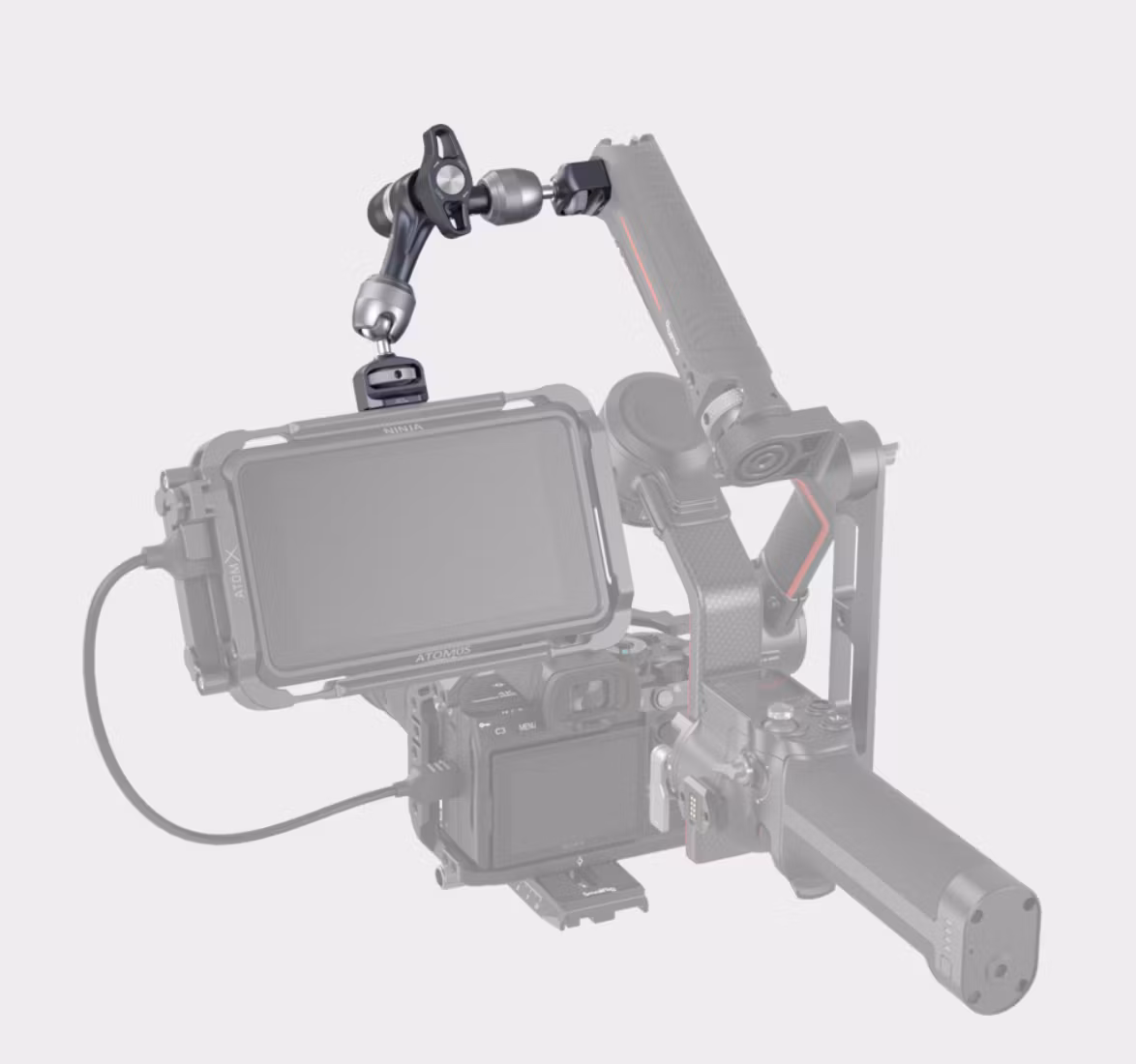 SmallRig 4899 Rosette Magic Arm (7") with ARRI Locating Screw
