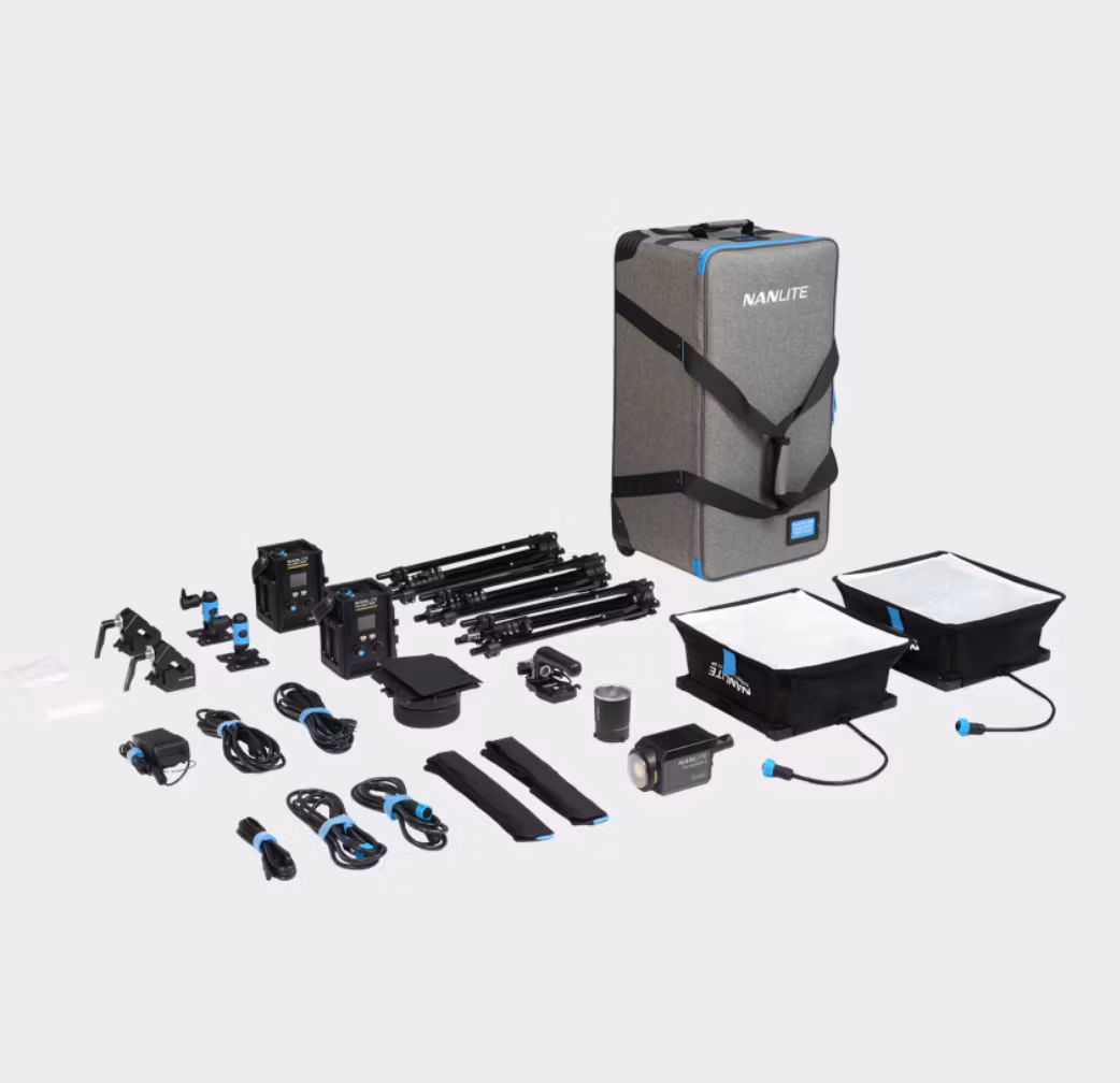 Nanlite PavoSlim 60Bx2 + Forza 60B II KIT - 3-Light Kit with Light Stand