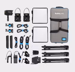 Nanlite PavoSlim 60Bx2 + Forza 60B II KIT - 3-Light Kit with Light Stand