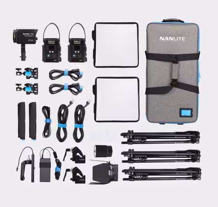 Nanlite PavoSlim 60Bx2 + Forza 60B II KIT - 3-Light Kit with Light Stand
