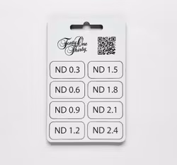 Forty One Thirty, ND Filter Tabs 0.3-2.4 with velcro White/Black