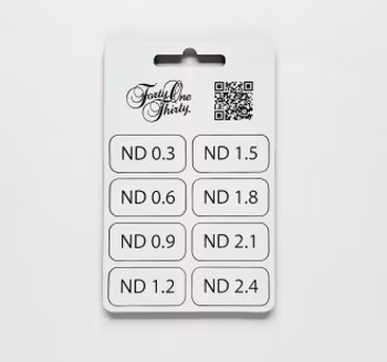 Forty One Thirty, ND Filter Tabs 0.3-2.4 with velcro White/Black