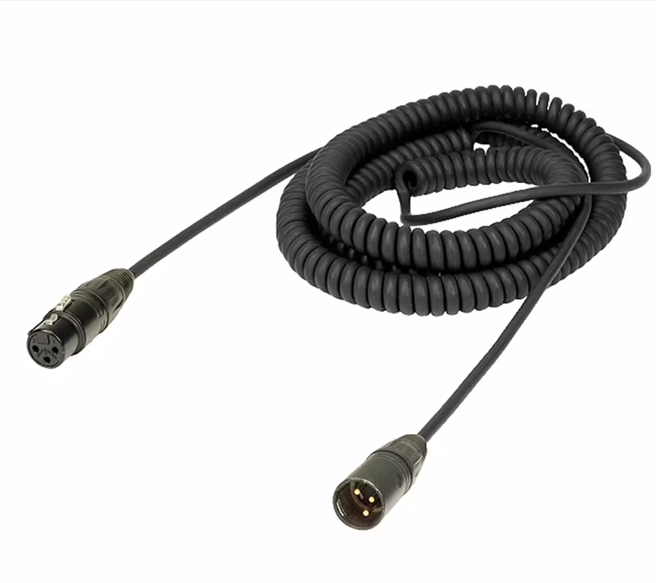 Ambient Coiled Microphone Cable, Mono 0,6-2,6m