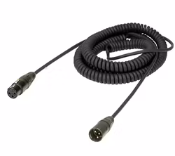 Ambient Coiled Microphone Cable, Mono 0,6-2,6m