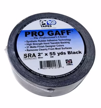 Cintas Pro Gaff negras de 48 mm x 50 m