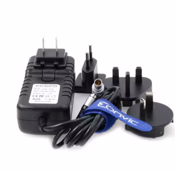 2-pin till AC Teradek mf.l nätadapter med uttag US EU, power supply