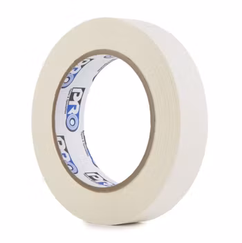 Cinta adhesiva de papel Pro Gaff 46 de 24 mm x 55 m, color blanco.