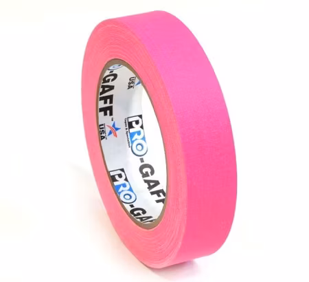 Pro Gaff 24mm x 22,8m Cloth Tape Fluorescent Pink