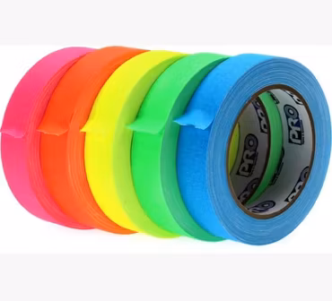 Pro Spike Stack 24mm x 18m Cloth Tape 4 Fluorescent Colors