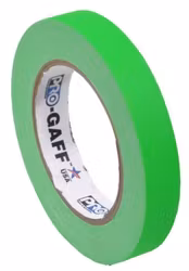 Pro Gaff 19mm x 22,8m Cloth Tape Fluorescent Green