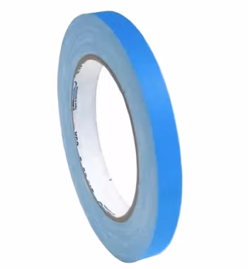 Cinta de tela Pro Gaff de 12 mm x 22,8 m, color azul fluorescente.