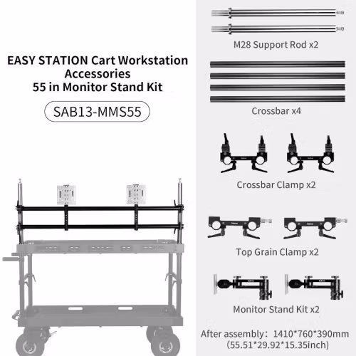 Sistema de montaje para monitor de 55" de Selen