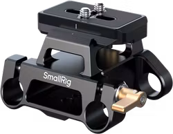 SmallRig 5365 Arca-Type Mount Plate Kit with 15mm Dual Rod Clamp