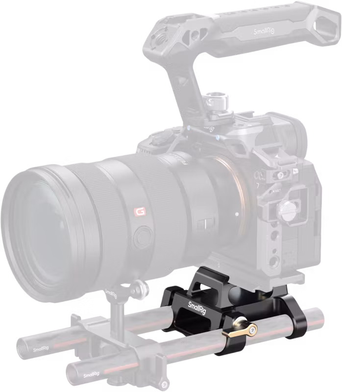 SmallRig 5365 Arca-Type Mount Plate Kit with 15mm Dual Rod Clamp