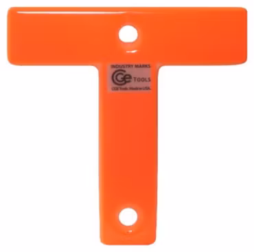 CGE Tools Industry Mark T- Fluorescent Orange