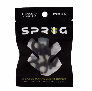 SPRIG 1/4"-20 6 PACK (BLACK)