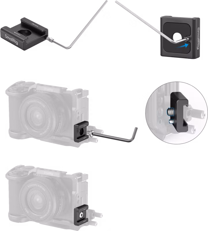 SmallRig 6033 Baseplate with AirTag Slot for Sony Alpha 7 V / 7R V / 7 IV