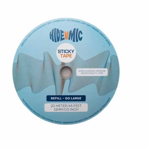 Hide-a-mic pressure sensitive Sticky Tape 20 meter x 12mm on roll