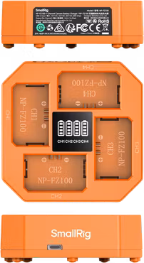 SmallRig 4839 NP-FZ100 4-Channel Camera Battery Charger