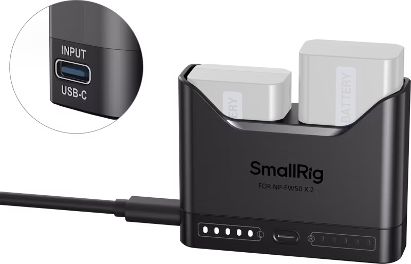 SmallRig 5493 Camera Battery Charger for NP-FW50