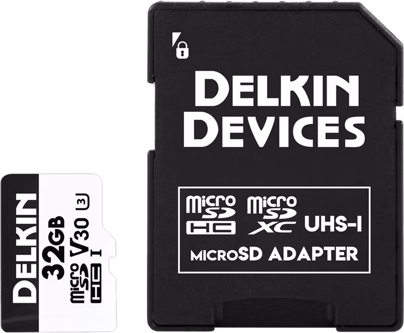 Delkin microSDHC Trail Cam Hyperspeed R100/W75 (V30) 32GB