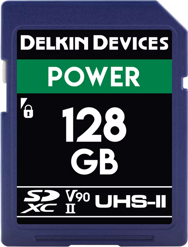 Delkin SDXC Power 2000X UHS-II U3 (V90) R300/W250 128GB